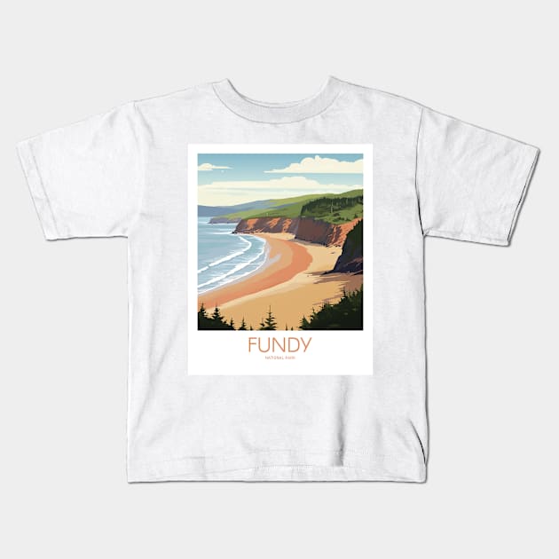 FUNDY NATIONAL PARK Kids T-Shirt by MarkedArtPrints